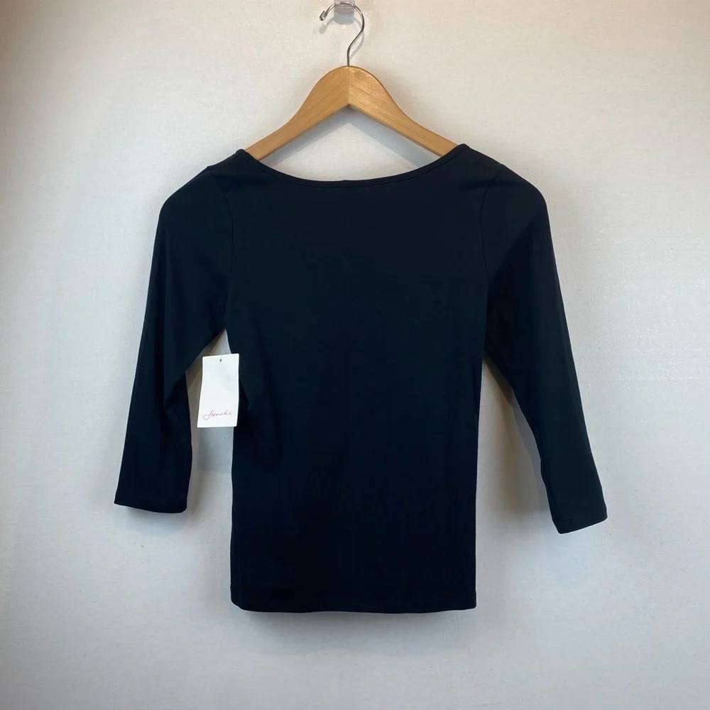 Frenchi blue scoop neck 3/4 sleeve tee NWT 💙✨ - Picture 5 of 10
